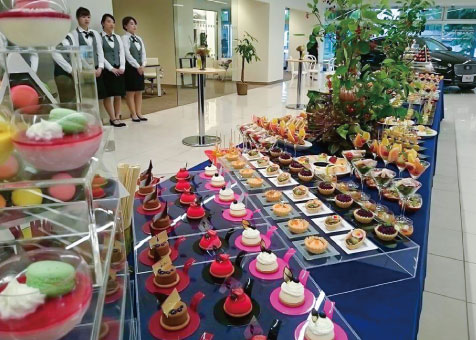 レセプション、展示会