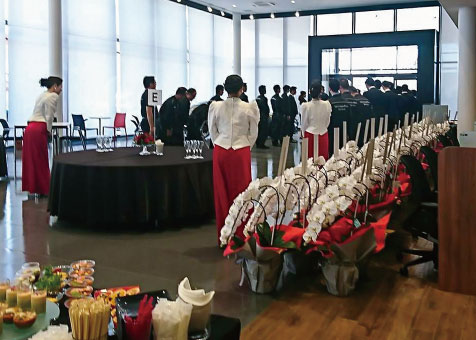 レセプション、展示会